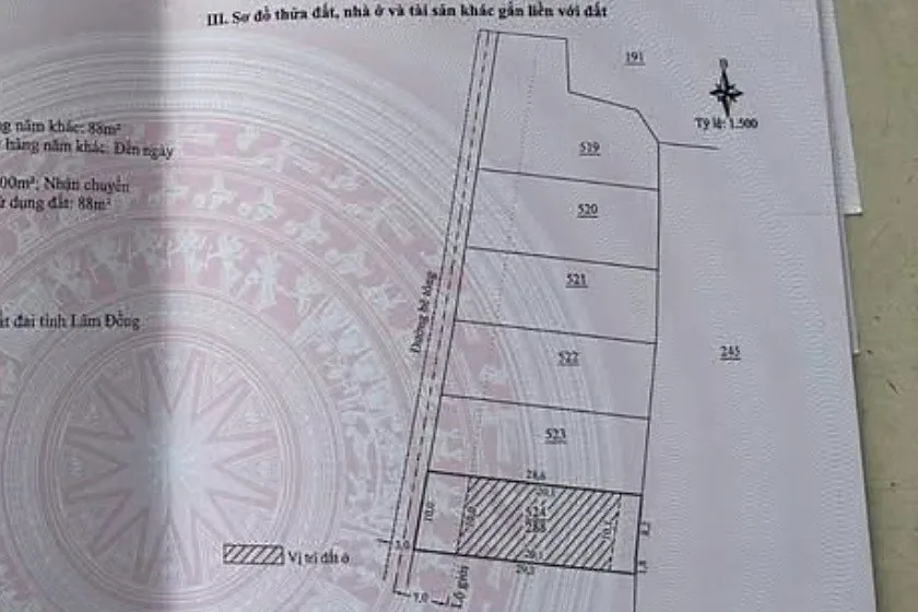 Cụm 6 lô Mê Linh Nam Ban – mỗi lô sổ riêng 200m² thổ cư, giáp đường bê tông