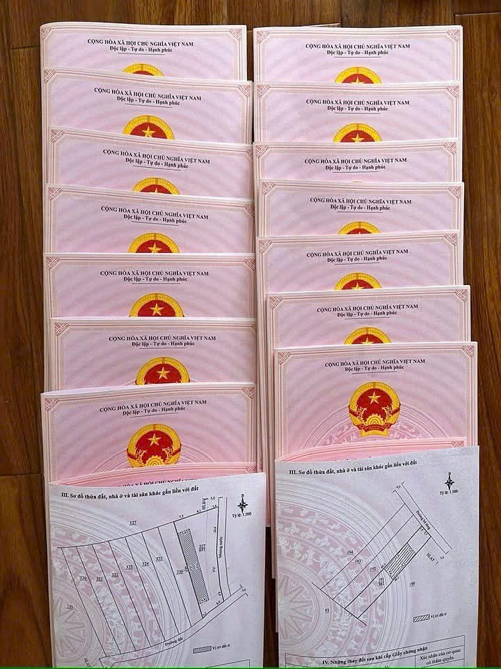 Chồng sổ riêng và sơ đồ thửa đất cụm 7 lô Đông Thanh Nam Ban – pháp lý sổ riêng, chủ đất bán trực tiếp