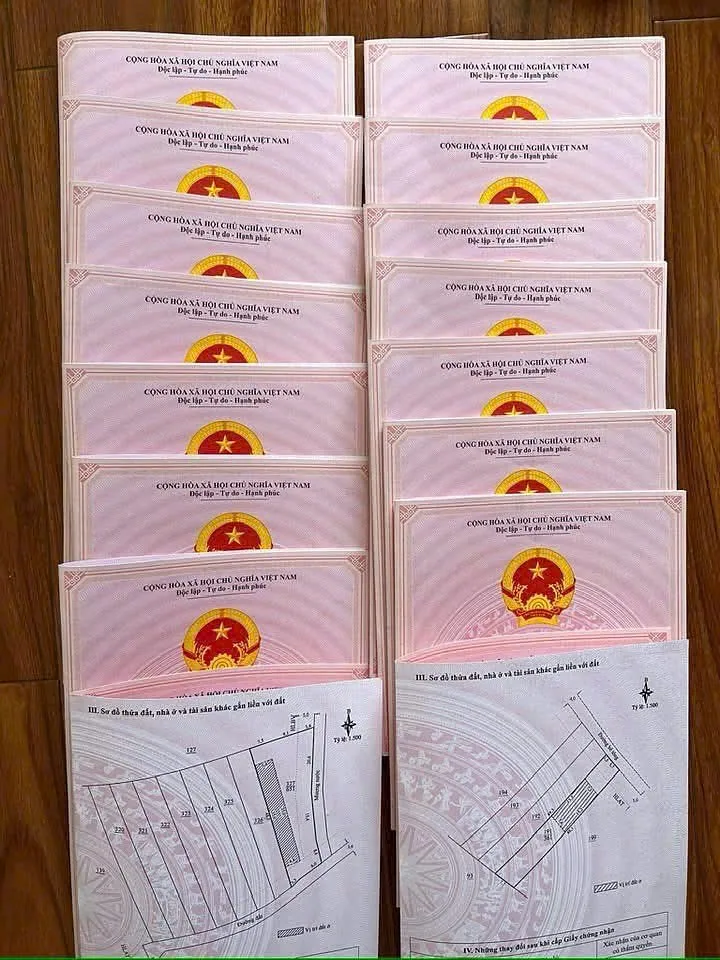 Chồng sổ riêng và sơ đồ thửa đất cụm 7 lô Đông Thanh Nam Ban – pháp lý sổ riêng, chủ đất bán trực tiếp