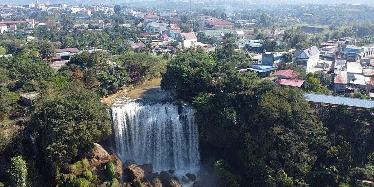 Thác Voi ở Gia Lâm, Nam Ban nhìn từ trên cao – ảnh minh hoạ khu vực, không phải ảnh dự án Gia Lâm Panorama